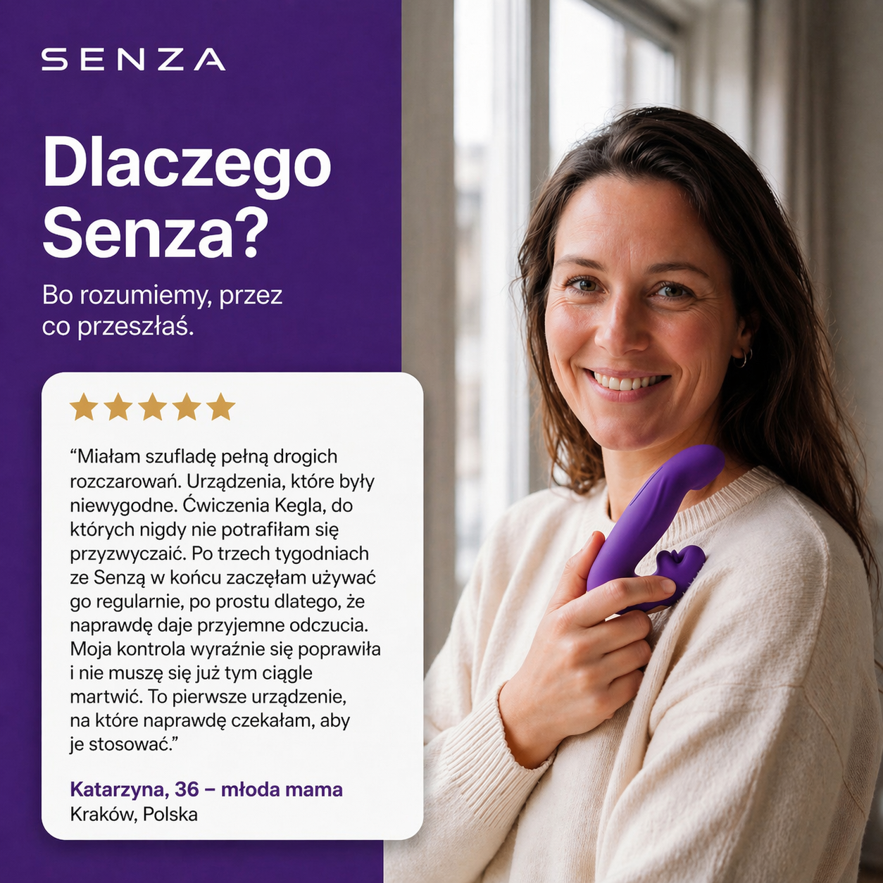 Senza™ 4-w-1 Aktywator Mięśni Krocza